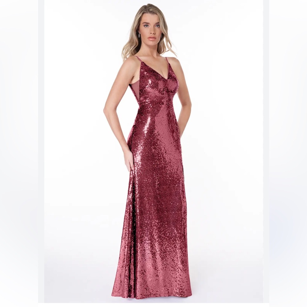 Azazie Sequin Bridesmaid Dress - Worn Once